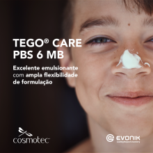 TEGO® Care PBS 6 MB - Emulsionante PEG-FREE O/A para formulações fluidas/sprays